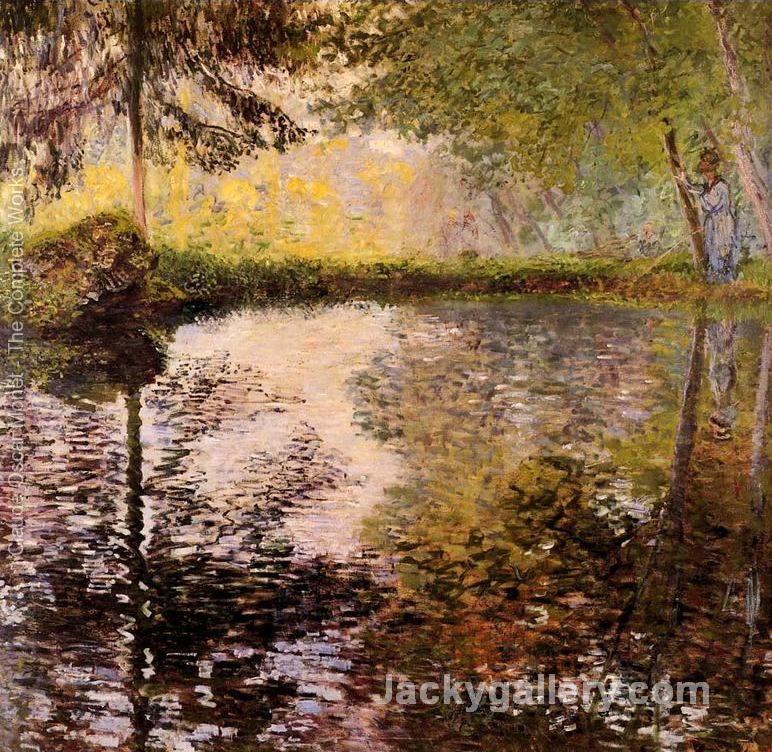 Pond at Montgeron by Claude Monet paintings reproduction